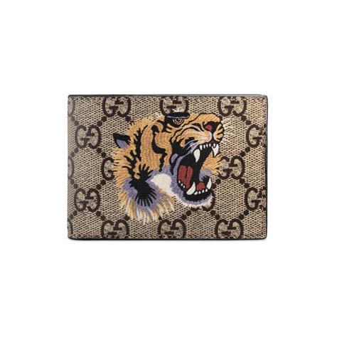 gucci tiger wallet pink|Gucci wallet men tiger.